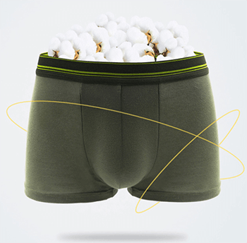 Pure cotton fabric underwear for men