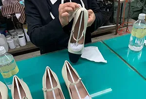 Trim and polish shoes