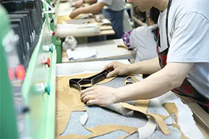 shoes material cutting
