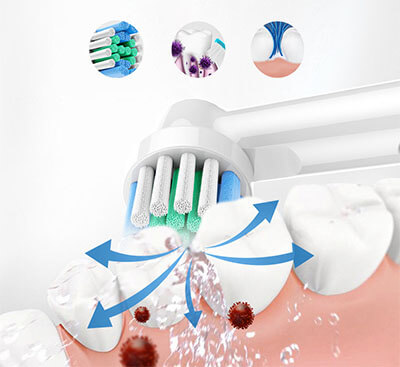 Nylon bristles for electric toothbrushes