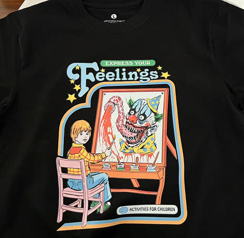 T-shirt custom printing example