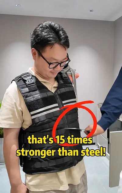 Stab-proof vest testing