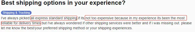 reddit user review on aliexpress shipping