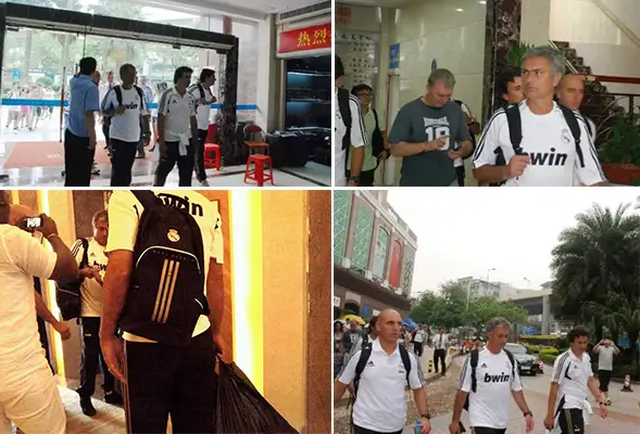 Real Madrid at guangzhou baiyun leather city in 2011