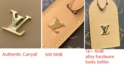 authentic Carryall vs low and medium-grade replica