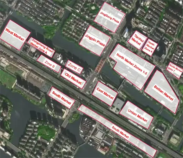 Keqiao Fabric Markets Map Layout