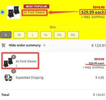 Koprez's cart page