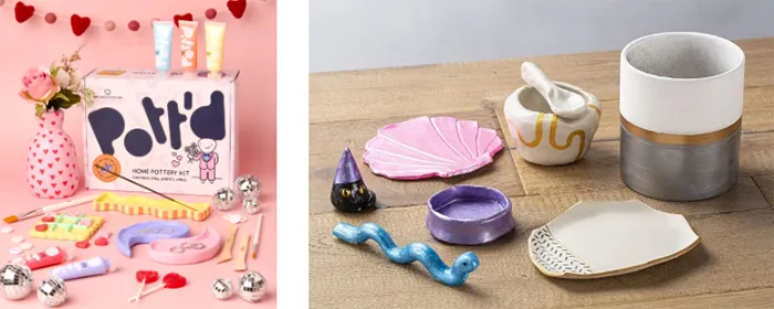 Pott'd pottery set
