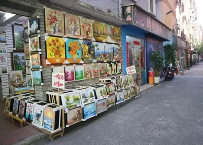 Réplicas de obras de arte en las calles