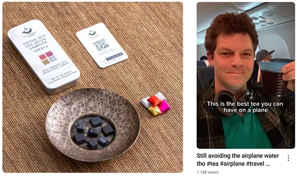 the tea resin product Jesse launched