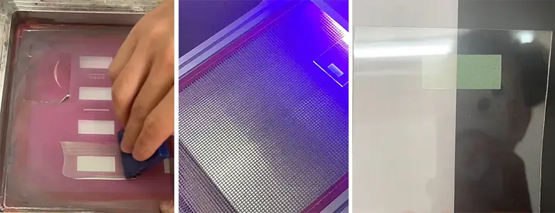 Color-changing UV coating
