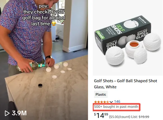 Golf Ball Shot Glasses