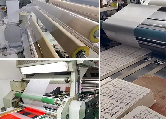 Laminate for packaging and printing