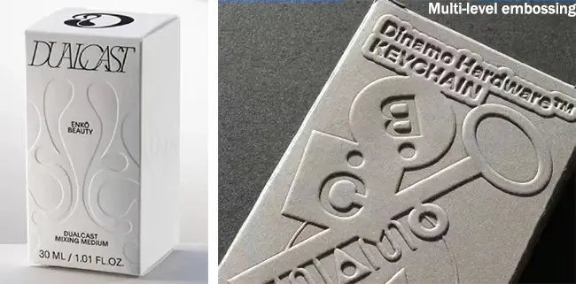 Multi-level embossing