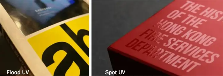 flood and spot UV coating