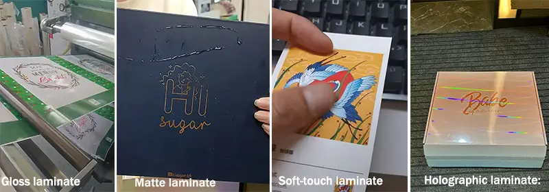 packaging laminate finishes