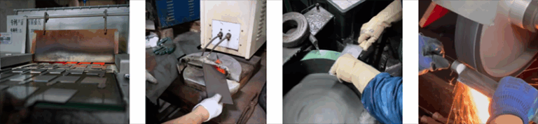 Stamped knife production process2