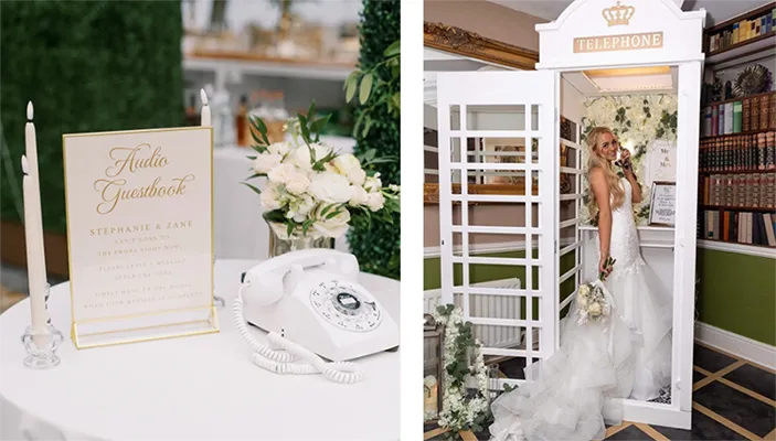 The use of audio guestbooks at weddings