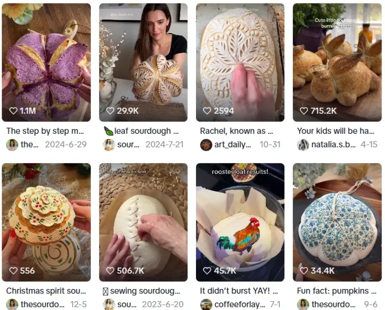 Artistic Sourdough Baking with a Thriving Online Community
